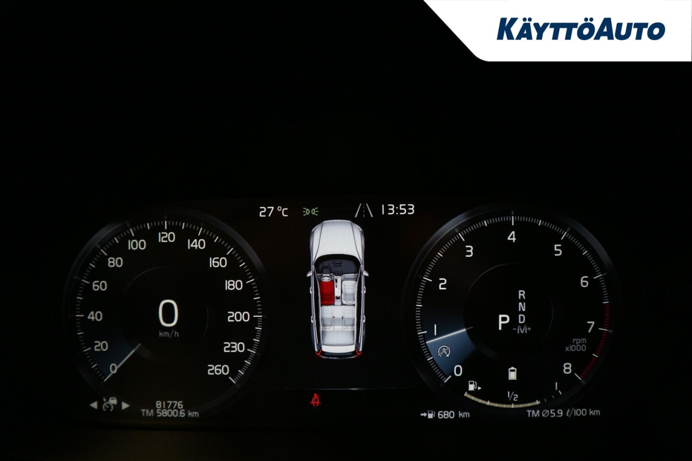 Esittelykuva VOLVO V60 bensiiniautosta.
