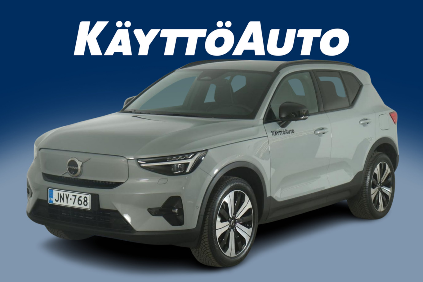 Esittelykuva Volvo EX40 täyssähköautosta.