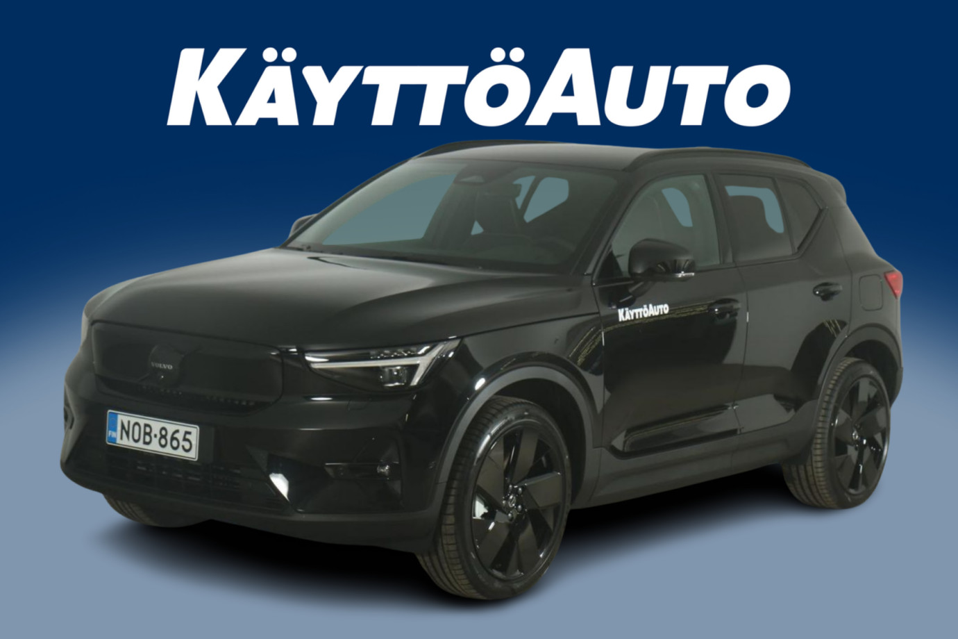 Esittelykuva Volvo EX40 täyssähköautosta.