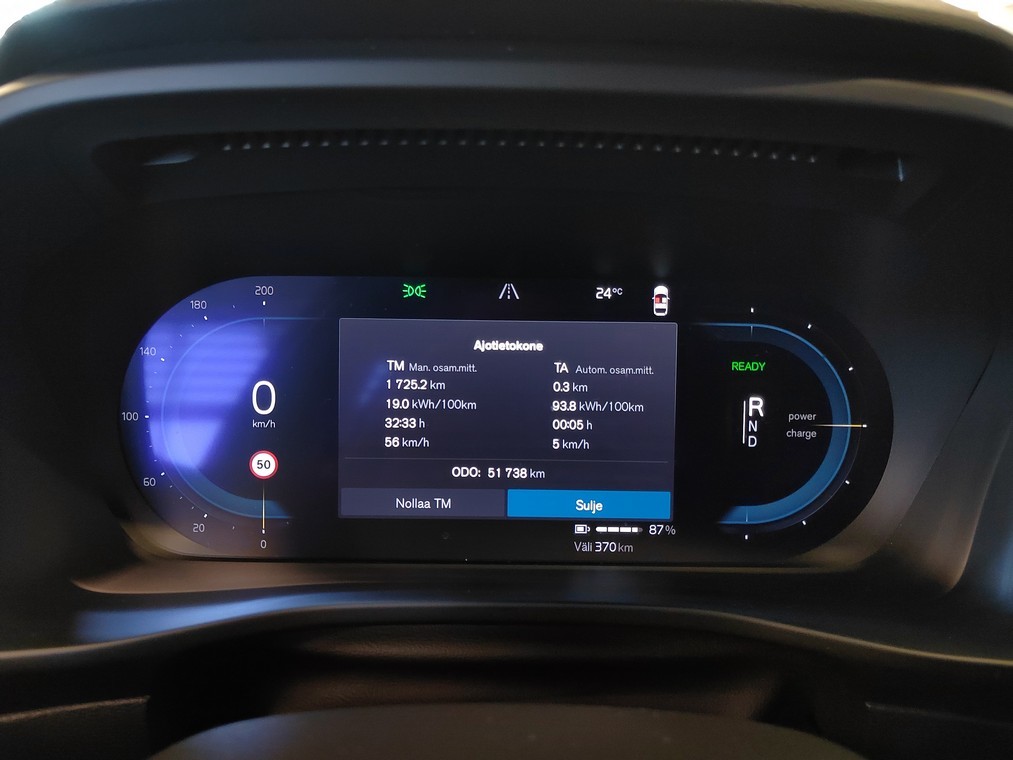 Esittelykuva VOLVO XC40 täyssähköautosta.