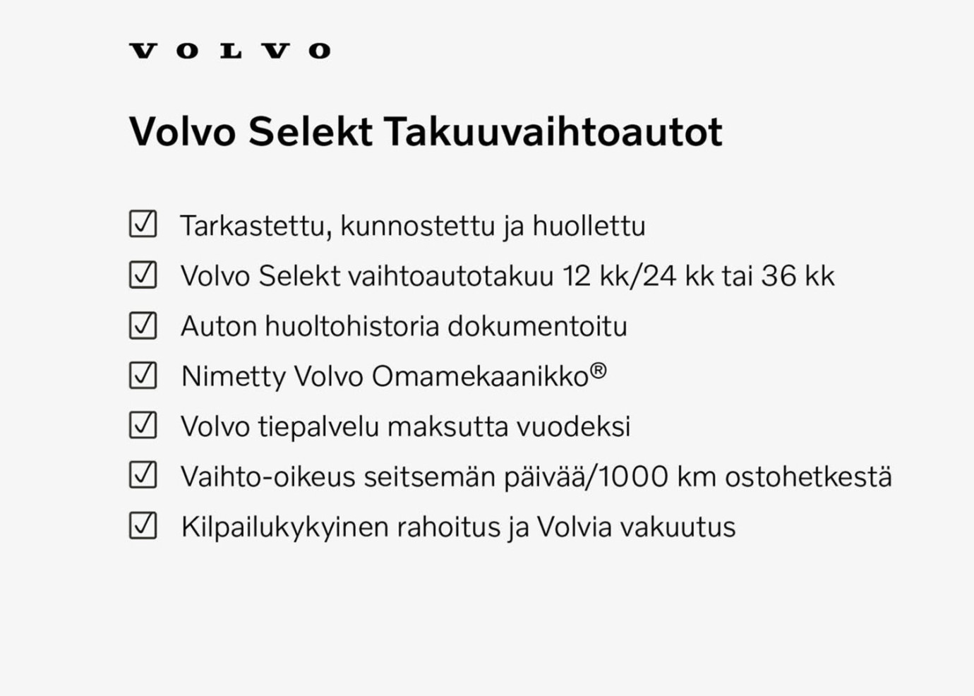 Esittelykuva VOLVO XC40 täyssähköautosta.