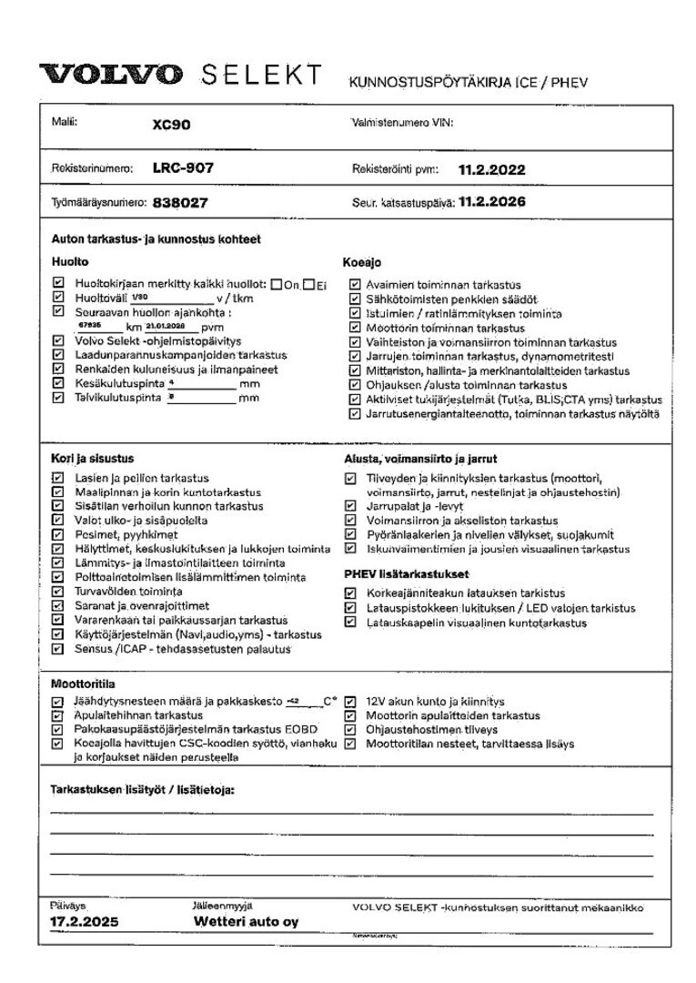 Esittelykuva VOLVO XC90 lataushybridiautosta.