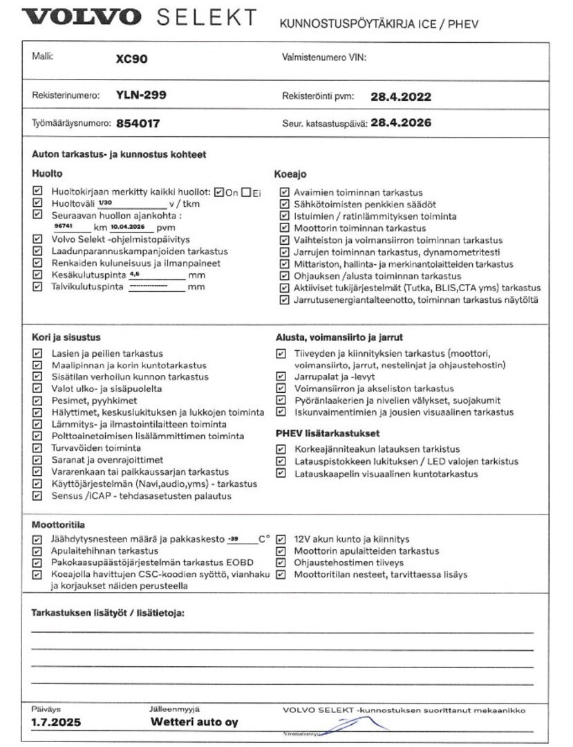 Esittelykuva VOLVO XC90 lataushybridiautosta.