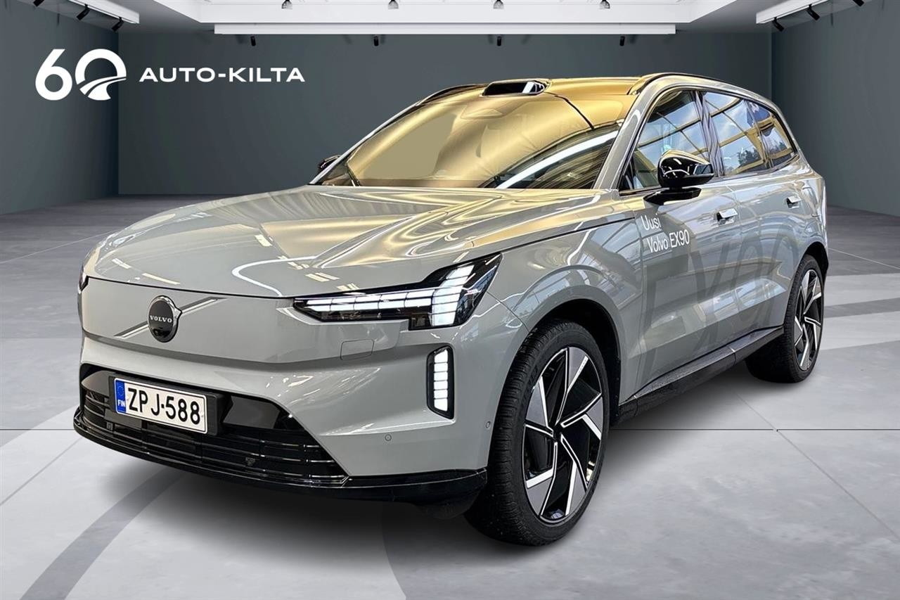 Esittelykuva Volvo EX90 täyssähköautosta.