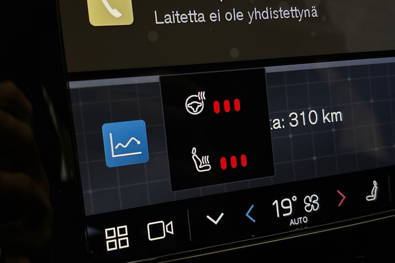 Esittelykuva Volvo XC40 täyssähköautosta.