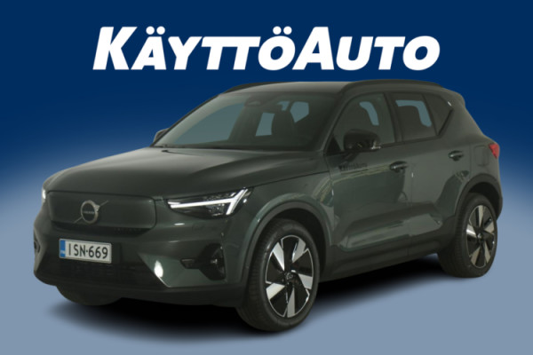 Esittelykuva Volvo EX40 täyssähköautosta.