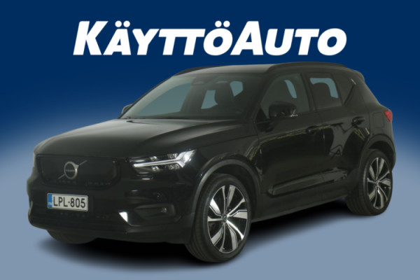 Esittelykuva VOLVO XC40 täyssähköautosta.
