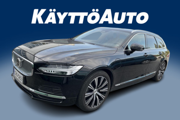 Esittelykuva VOLVO V90 lataushybridiautosta.