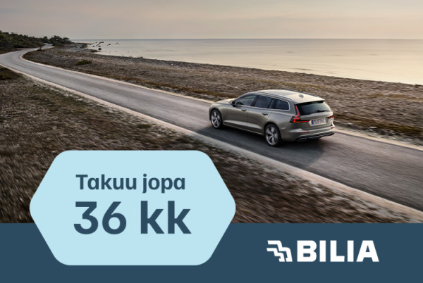 Esittelykuva Volvo XC40 täyssähköautosta.