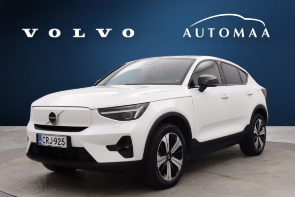 Esittelykuva VOLVO C40 täyssähköautosta.