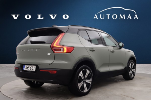 Esittelykuva VOLVO XC40 täyssähköautosta.