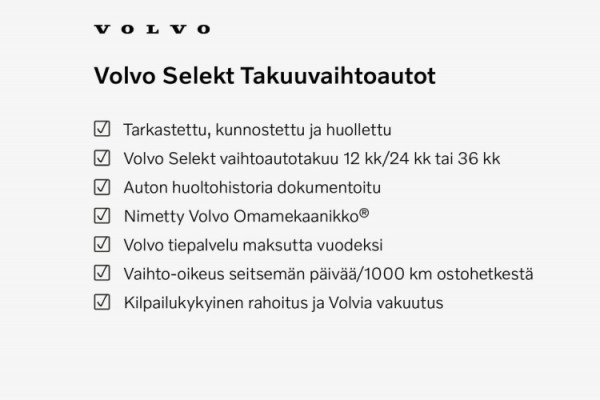 Esittelykuva VOLVO XC40 täyssähköautosta.