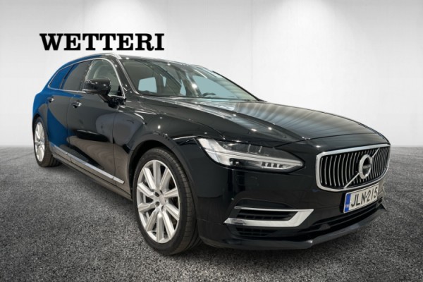 Esittelykuva VOLVO V90 lataushybridiautosta.