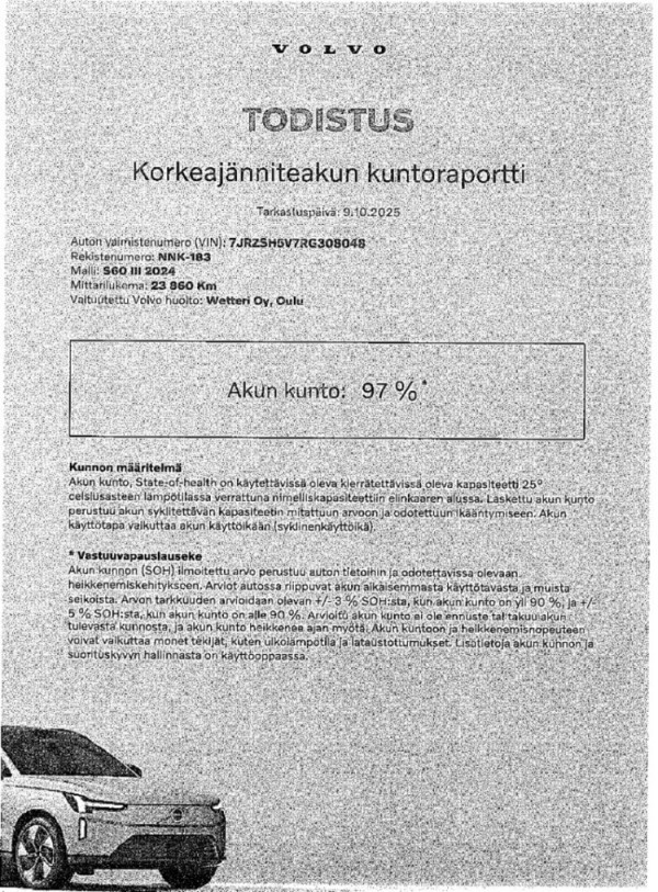 Esittelykuva VOLVO S60 lataushybridiautosta.